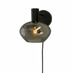 Aneta Lighting BELL Vägglampa, Svart/rök