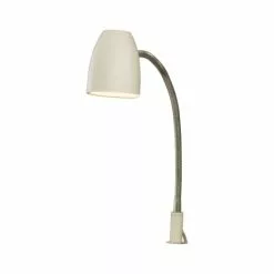 Aneta Lighting SANDNES Sänglampa, Vit/krom