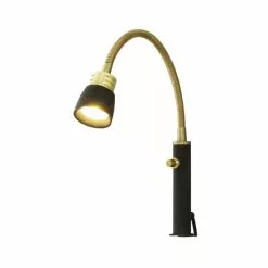 Aneta Lighting EKETORP Sänglampa, Svart/matt Mässing