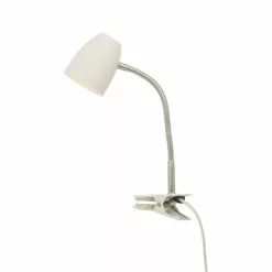 Aneta Lighting SANDNES Klämlampa, Vit/krom