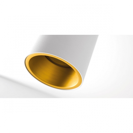 Super Modular Lotis Tube Wall Up/Down 85 2x LED GU10 2700K Leading Edge White Structure - Gold Anodised - Bild 2