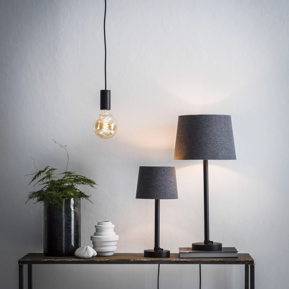 PRHome Columbus Lampfot Industrigrå 50cm - Bild 2