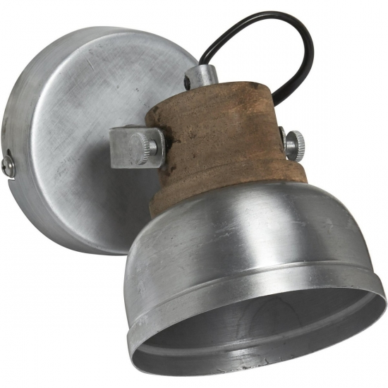 PRHome Rutland Enkel Vägg Pale Silver 10cm