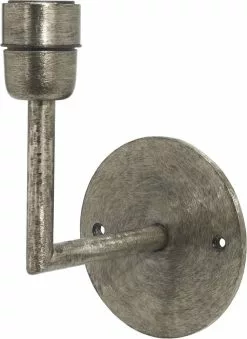 PRHome Base Vägglampa Beaten Silver 13cm