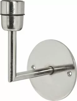 PRHome Base Vägglampa Matt Chrome 13cm