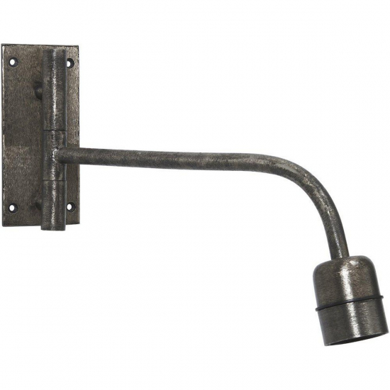 PRHome Base Vägglampa Beaten Silver 34cm