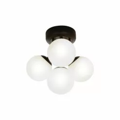 Aneta Lighting NICOSIA Plafond Bad 4:a, Svart