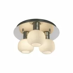 Aneta Lighting MESSINA Plafond Bad, Krom/vit