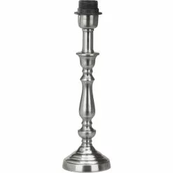 PRHome Therese Lampfot Antiksilver 42cm