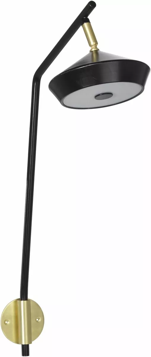 PRHome Geometri Vägglampa Svart/guld 53cm