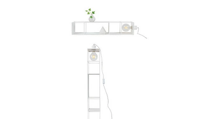 Globen Lighting Vägg/Golv Shelfie Long Vit