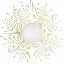 Globen Lighting Vägg / Plafond Soleil Borstad Mässing