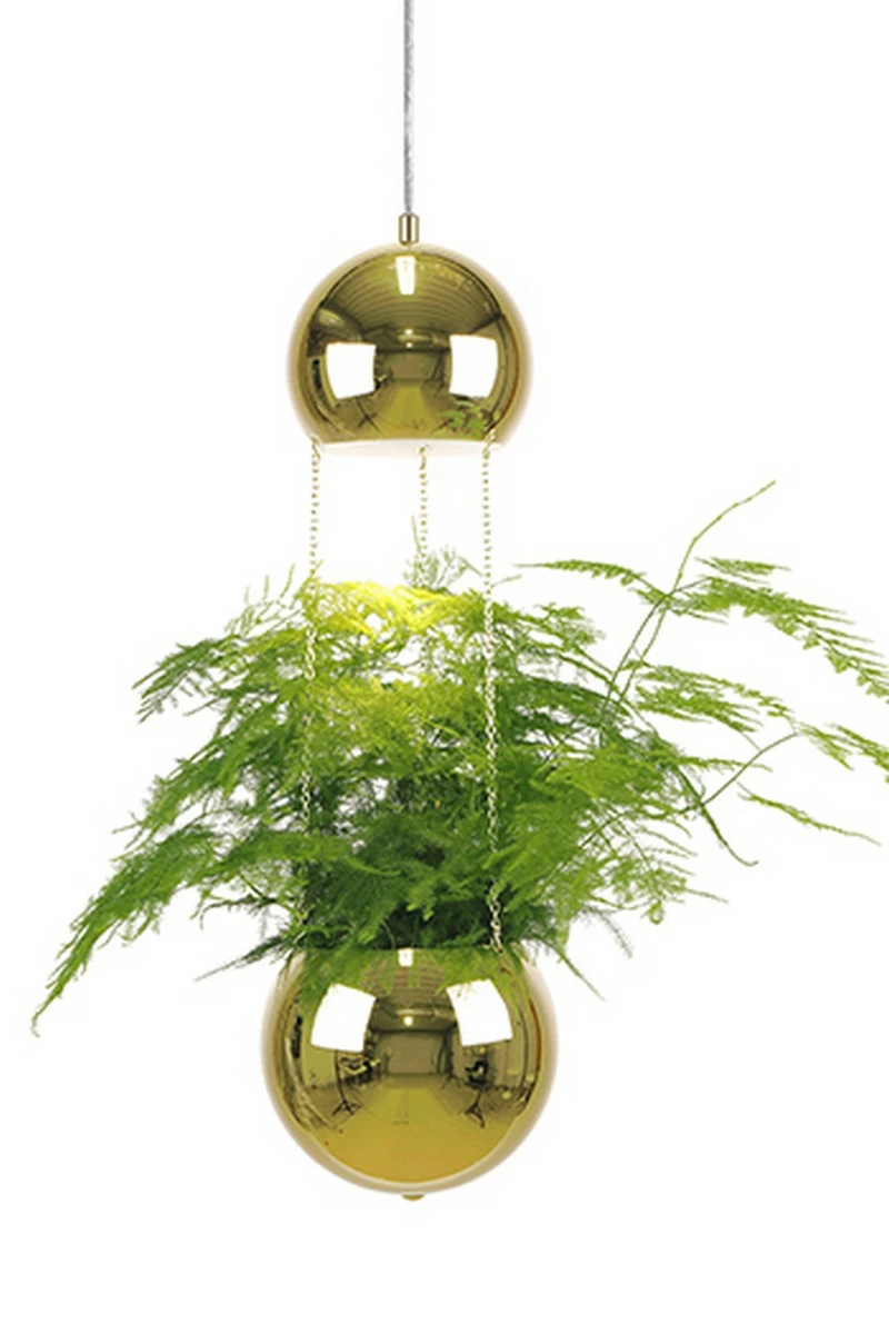 Globen Lighting Pendel Mini Planter Mässing