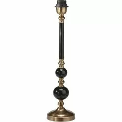 PRHome Abbey Lampfot Svart/Antikmäss 50cm