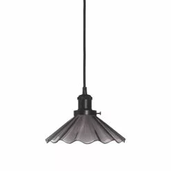 PRHome August Fönsterlampa Svart Veckad 25cm