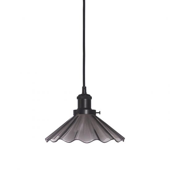 PRHome August Fönsterlampa Svart Veckad 25cm