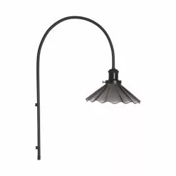 PRHome August Vägglampa Svart Veckad 25cm