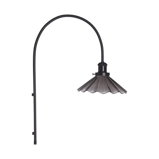 PRHome August Vägglampa Svart Veckad 25cm