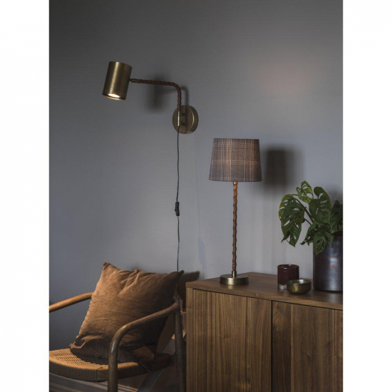 PRHome Nora Vägglampa Komp. Antikmässing 25cm - Bild 2