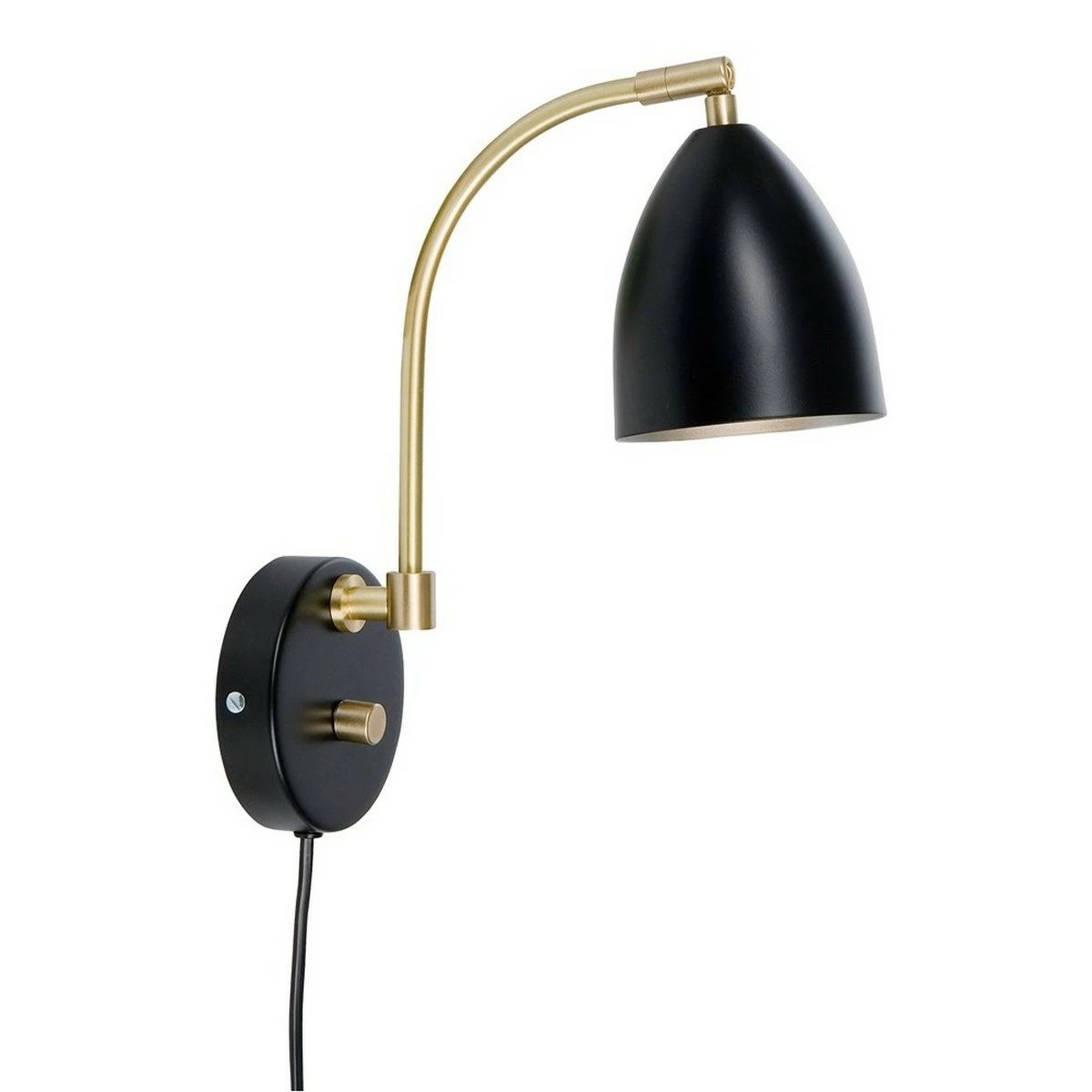 Belid Deluxe Vägglampa Svart/mässing MR16