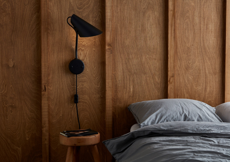 Belid Vincent Vägglampa Svartstruktur/vitstruktur E27 - Bild 2