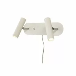 Aneta Lighting ARTIC Vägglampa Dubbel, Vit