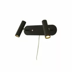 Aneta Lighting ARTIC Vägglampa Dubbel. Svart