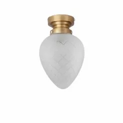 Globen Lighting Plafond Juni IP44 Slipad Vit