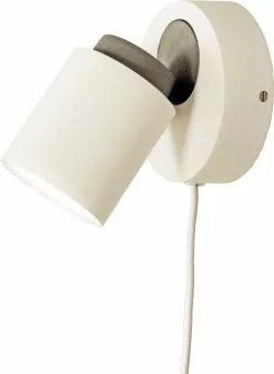 Aneta Lighting ROLLO Väggspot, Vit/grå