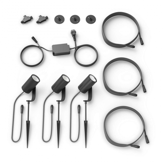 Philips Hue Lily Spike Anthracite 3x8W SELV Base Kit - Bild 6