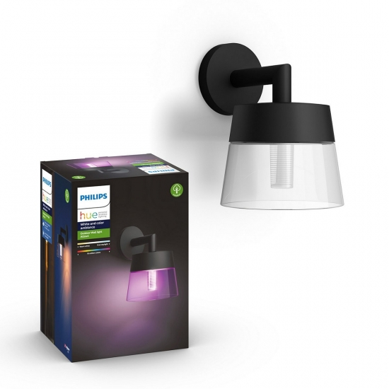 Philips Hue Attract Hue WACA EU Wall Lantern Black 1