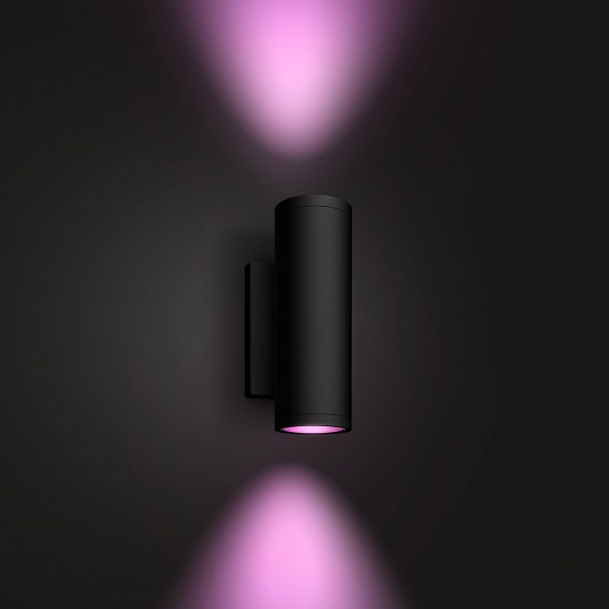 Philips Hue Appear Hue WACA EU Wall Lantern Black 2x - Bild 2