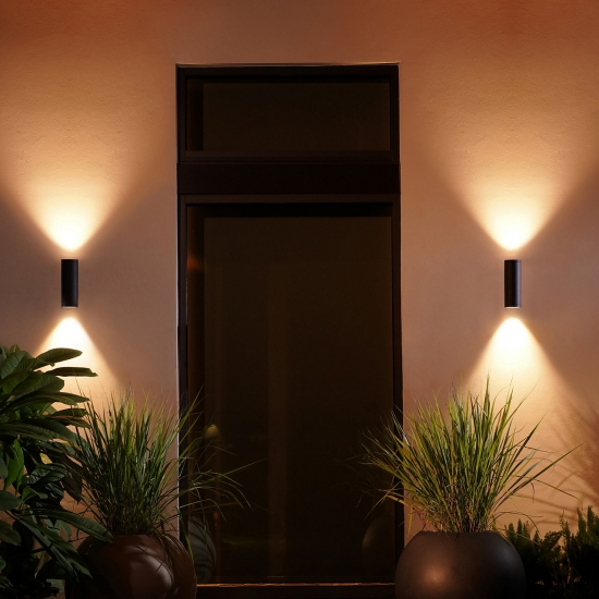 Philips Hue Appear Hue WACA EU Wall Lantern Black 2x - Bild 3