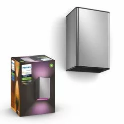 Philips Hue Resonate Hue WACA Wall Lantern Inox 2x8