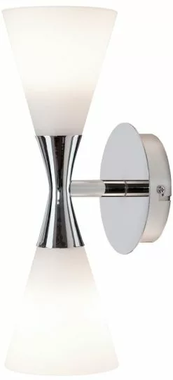 Herstal Harlekin Vägglampa Duo Krom E14