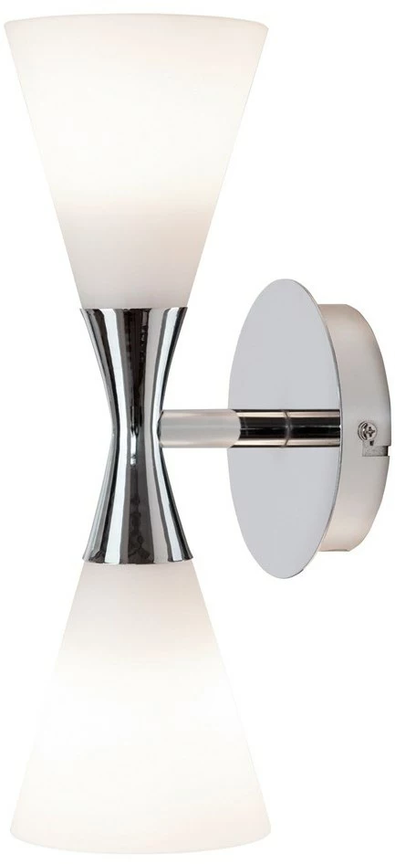 Herstal Harlekin Vägglampa Duo Krom E14