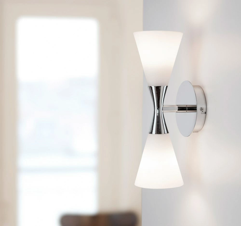 Herstal Harlekin Vägglampa Duo Krom E14 - Bild 3