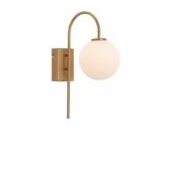 Herstal Ballon Vägglampa Satinmässing G9