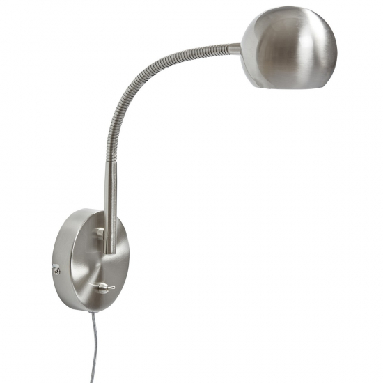 AH Belysning Fladen Vägg Nickel