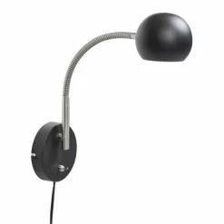 AH Belysning Fladen Vägg Svart